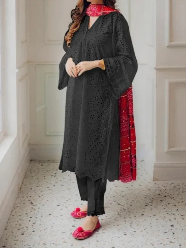 AGHA NOOR 3PC EMBROIDERED SUMMER COLLECTION 2025